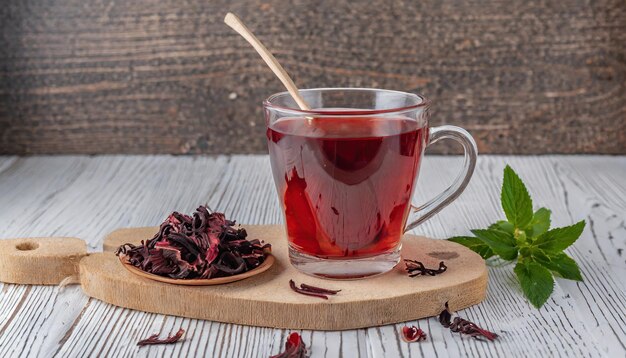 Té de hibisco es una bebida saludable