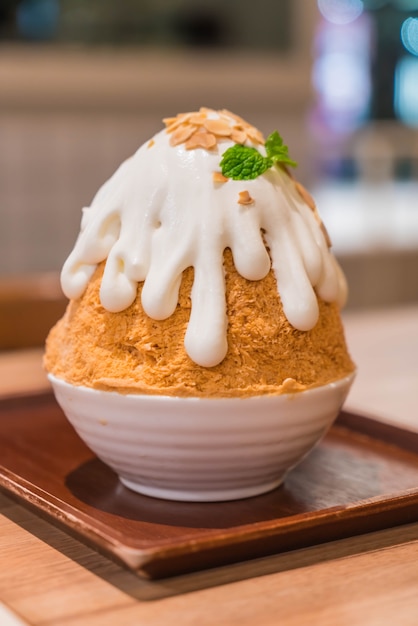 té de leche bingsu