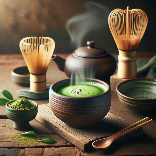 El té matcha verde es la vida muerta.