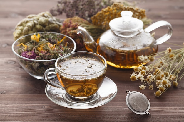 Té medicinal con orégano.