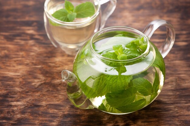 Té con menta fresca