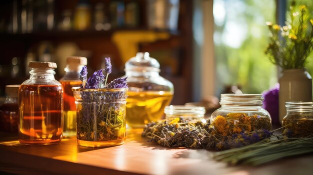 Té de plantas de la naturaleza bebida medicinal