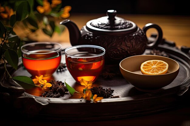 Té de puer de naranja