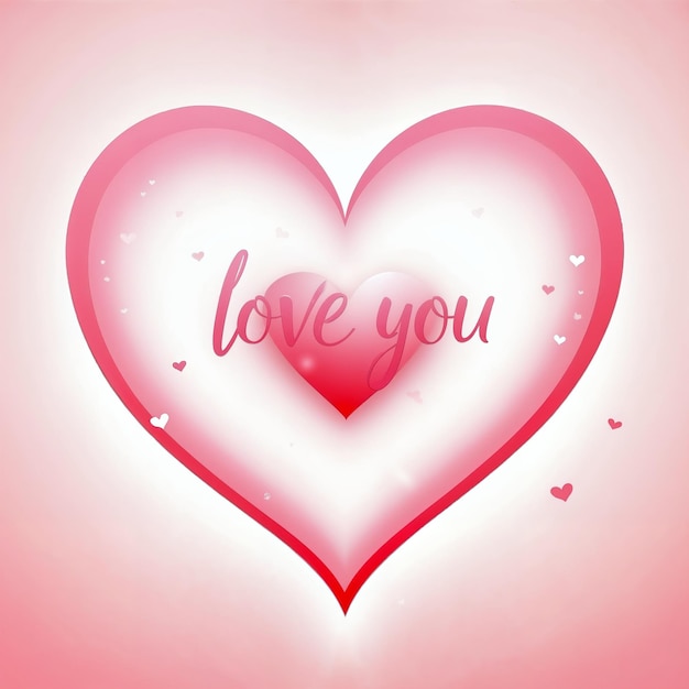 Te quiero diseño de corazón