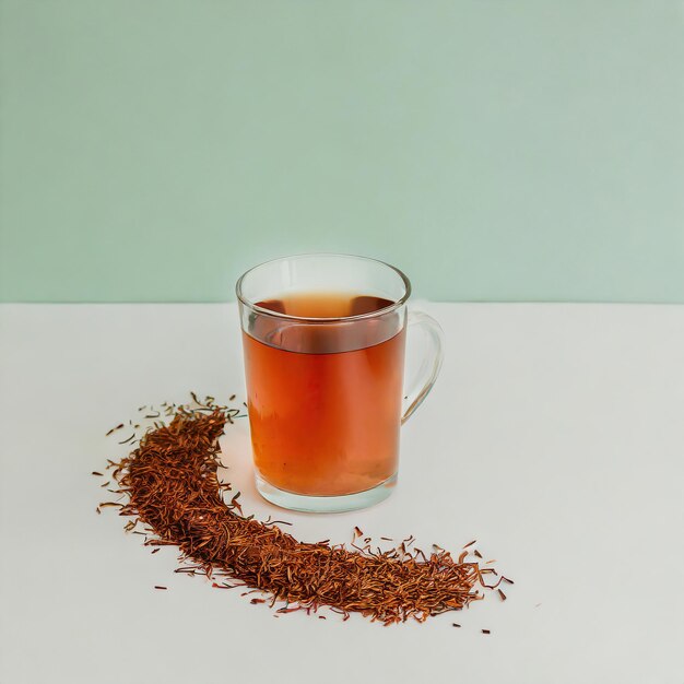 Foto el té de rooibos es una bebida saludable