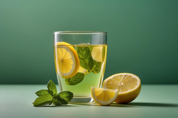 Té verde con limón picante Bebida refrescante con vitamina C