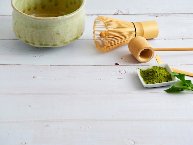 Té verde tradicional japonés matcha