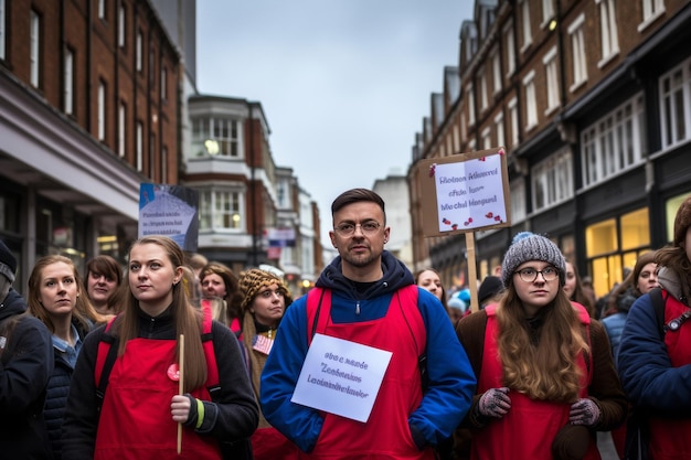 Teachers Unite NEU Rally em New Inn Hall Street lança greves de professores em 2023 em Oxford
