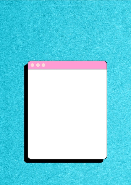 Teal ventana emergente marco png diseño transparente estilo Y2K