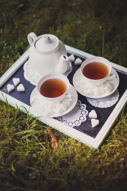 Teatime auf dem Gras