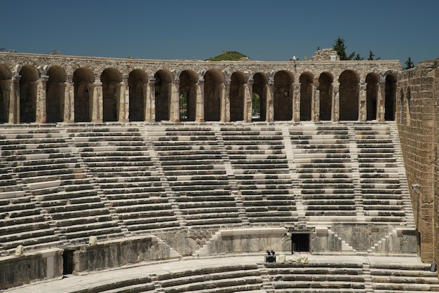 Teatro de la ciudad antigua de Aspendos en Antalya Turkiye