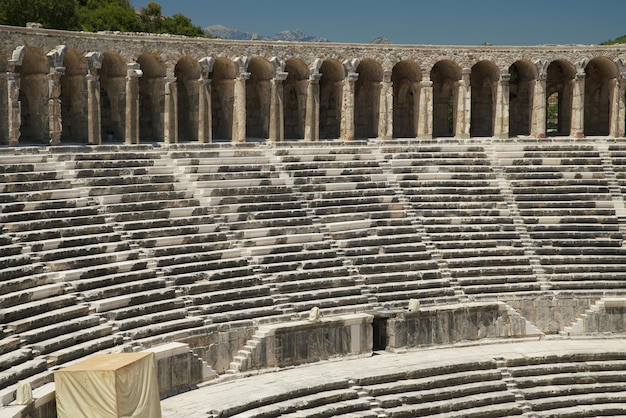 Teatro de la ciudad antigua de Aspendos en Antalya Turkiye