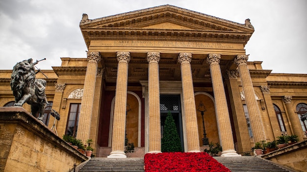 Teatro Massimo em Palermo, Sicília, Itália, histórica Opera House