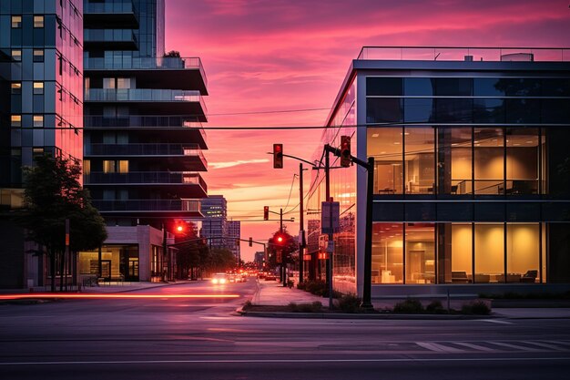 Tech City Twilight Future Street foto