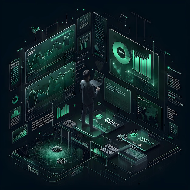 Tech Cube Charting Abstract Data Mapping (Technische Kubusdiagramme und Abstrakte Datenkartierung)