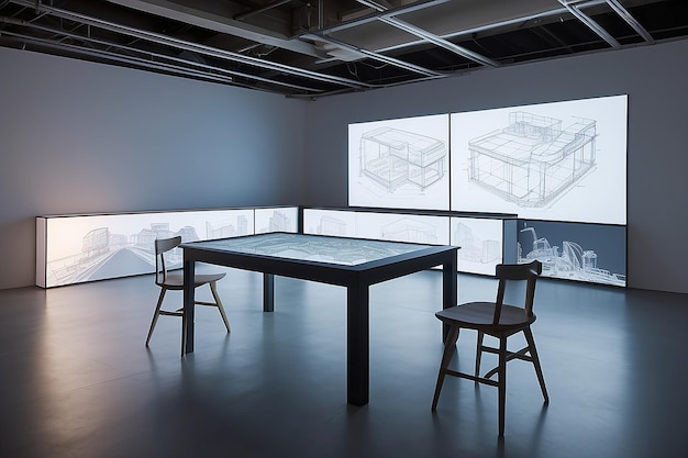 Tech Lab Creativity Arte interactivo en muebles mapeados por proyección con controles de gesto