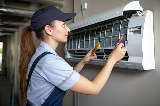 Techniker für die Reparatur von Klimaanlagen