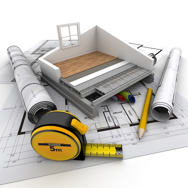 Technische Details des Wohnungsbaus