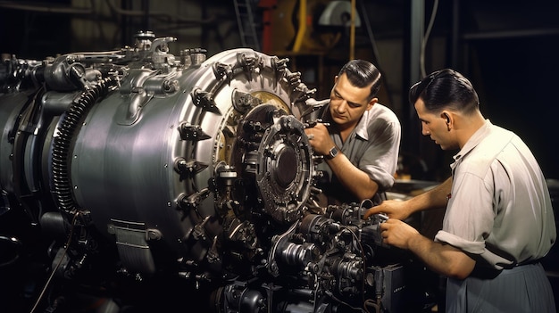 Technologie Flugzeugmotorenherstellung