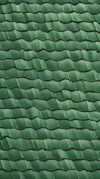 Foto techo de azulejos de pizarra verde con patrón de textura de onda