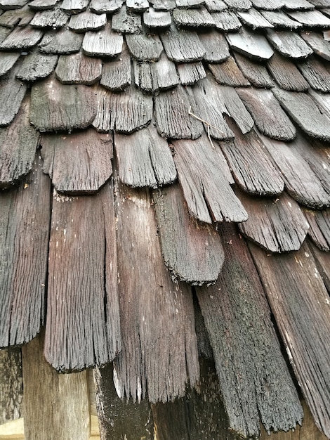 Techo de madera viejo resistido