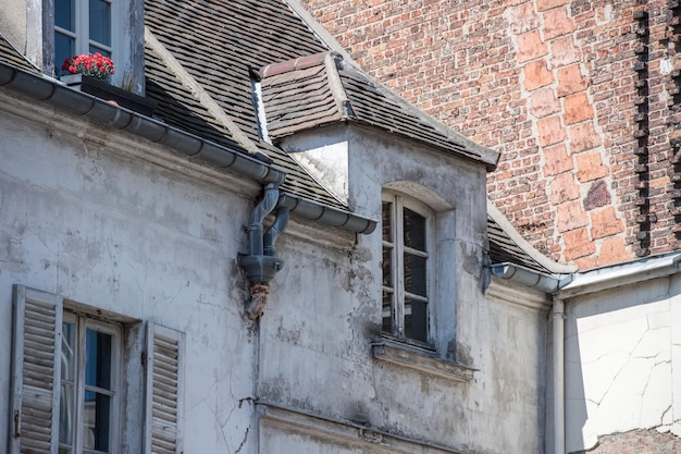 Techos de París y vista de la ciudad del edificio