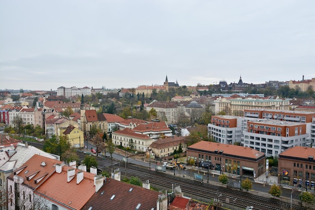 Techos de Praga en el área de Vysehrad