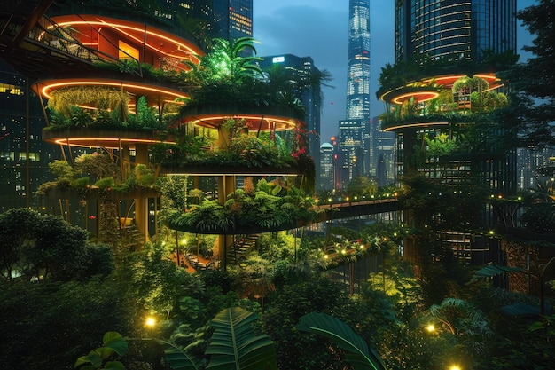 Los techos verdes elevados del ecosistema reinventan los paisajes urbanos