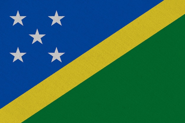 Tecido com bandeira das Ilhas Salomão