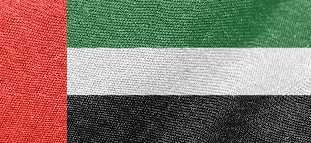 Tecido de bandeira dos Emirados Árabes Unidos, material de algodão, papel de parede de bandeira larga dos Emirados Árabes Unidos