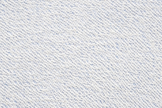 Tecido de camisola branca knited algodão texturizado fundo, design têxtil de moda