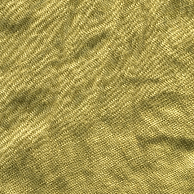 Tecido de pano amarelo mostarda Closeup de tecido de cor mostarda