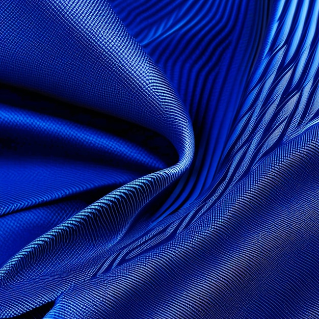 tecido de seda azul fundo textura de tecido de cetim ou ondas de tecido azul do céu