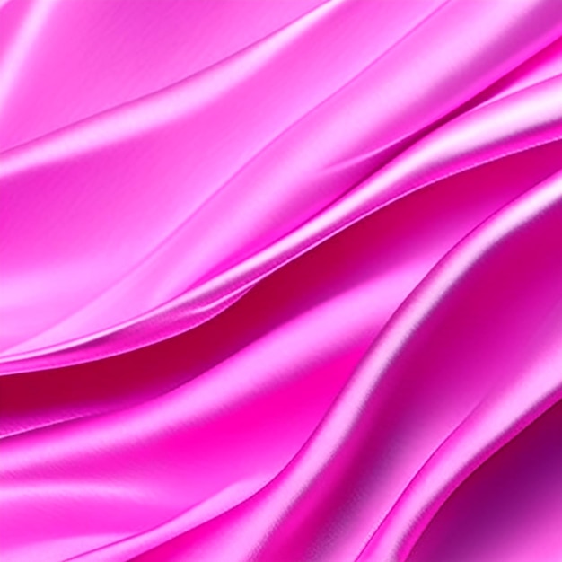 Tecido dobrado de seda rosa fundo tecido de luxo