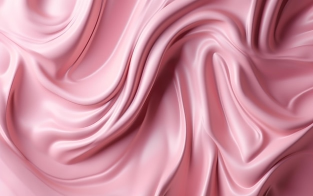 Tecido rosa com uma onda suave.