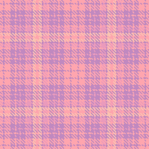 Tecido tartan padrão de tecido xadrez xadrez com uma textura de fundo vetorial sem costura