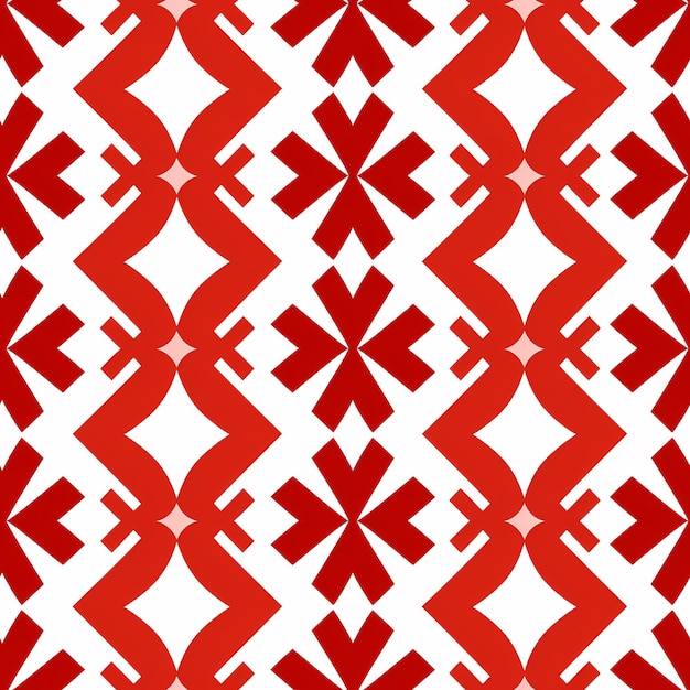 tecido vermelho e branco com padrão de círculos vermelhos.