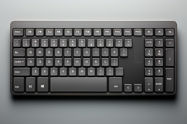 Teclado compacto sem fio e mouse fácil de viajar, adequado para nômades digitais IA generativa