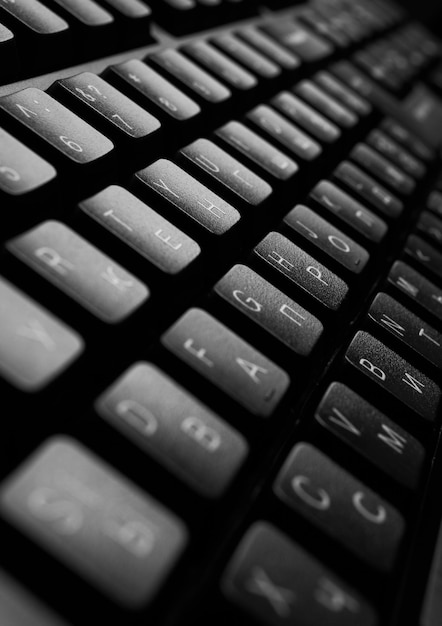 Foto teclado de computadora negro