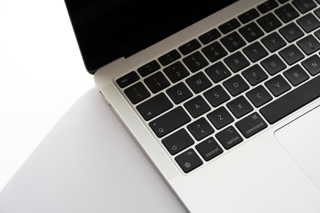 El teclado de la computadora portátil