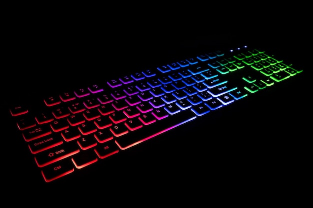 Teclado com luz jogo