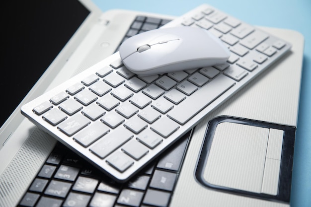 Foto teclado e mouse de computador internet technology business