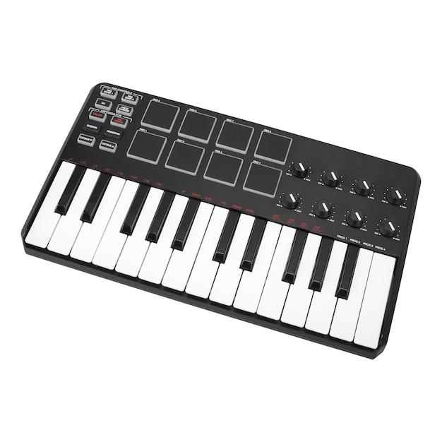 Teclado MIDI de instrumento musical isolado