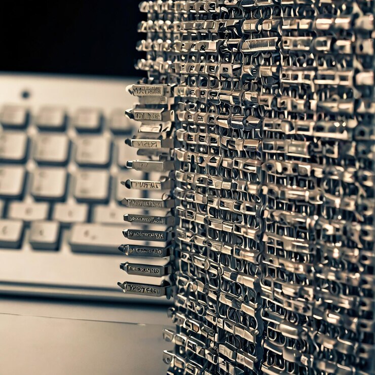 Foto un teclado con muchas teclas que dicen quot clave quot