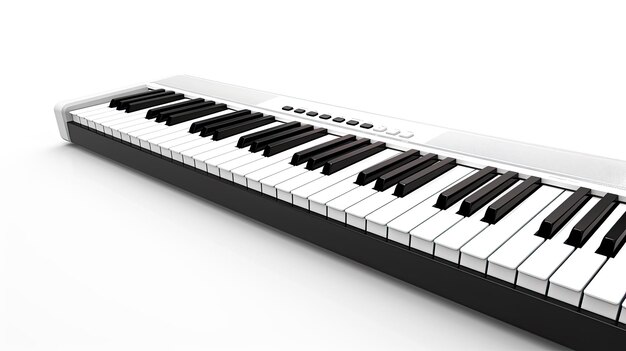 Foto teclado musical de cerca realista 4k