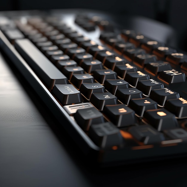 Un teclado negro con las letras x e y en él.