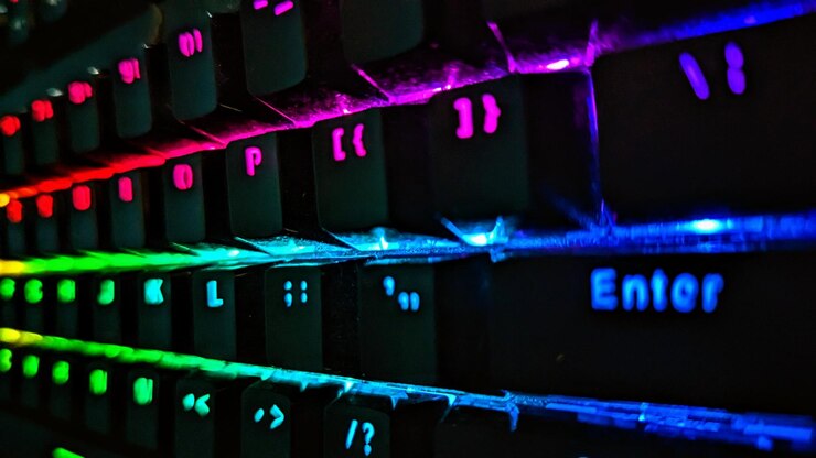 Foto un teclado con la palabra energi en él