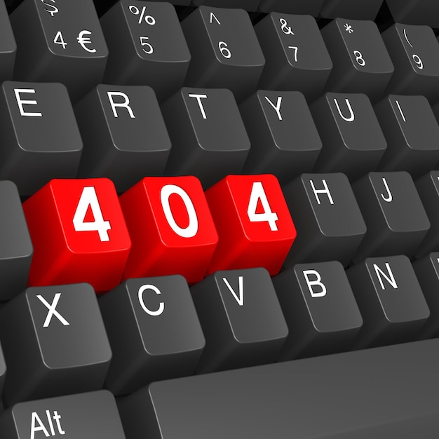 Teclado rojo 404