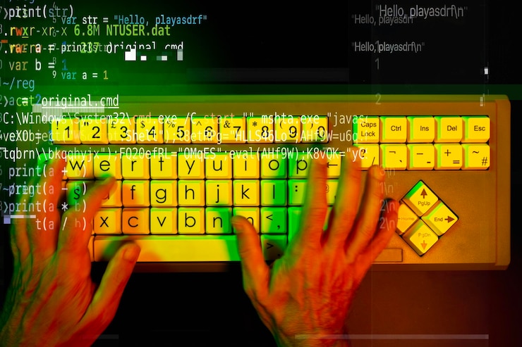 Foto teclados de computadora antiguos