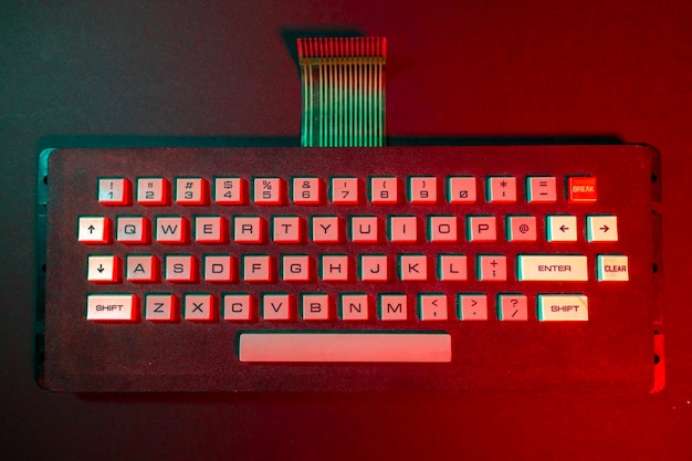 Foto teclados de computadora antiguos